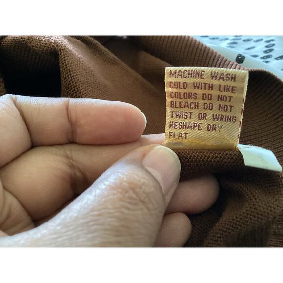 VTG Inserch Argyle Pullover V-Neck sleeveless sweater XL mens - Picture 4 of 5